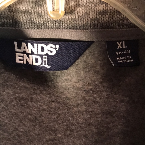 NWOT Lands End mens size XL grey sweater vest - Picture 3 of 3